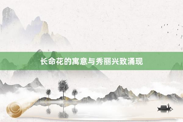 长命花的寓意与秀丽兴致涌现